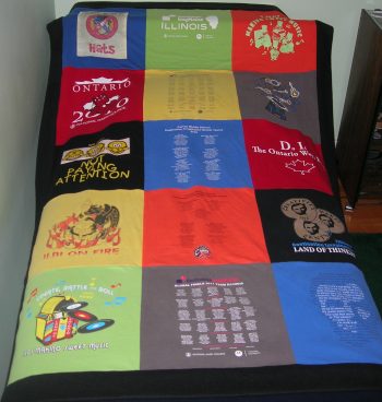 Large t-shirt lap quilt